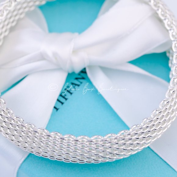 Tiffany & Co. Bracelet SOMERSET Mesh Bangle Bracelet in Sterling Silver - Picture 2 of 9